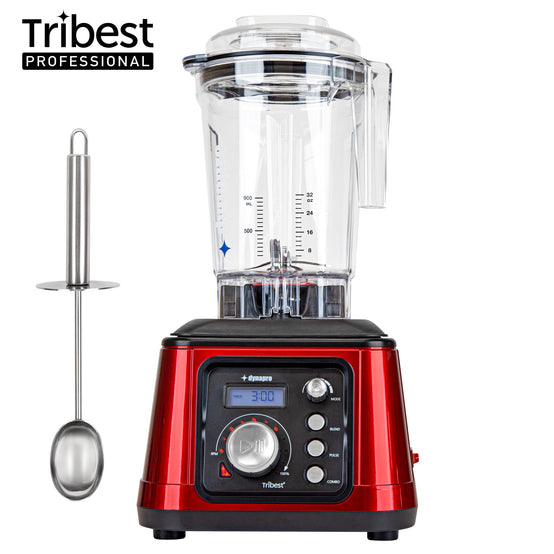 Dynapro® Commercial High-Speed Blender in Red with stainless steel scoop