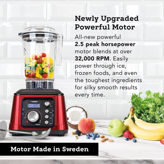 Dynapro® Commercial High-Speed Blender in Red - Motor made in Sweden