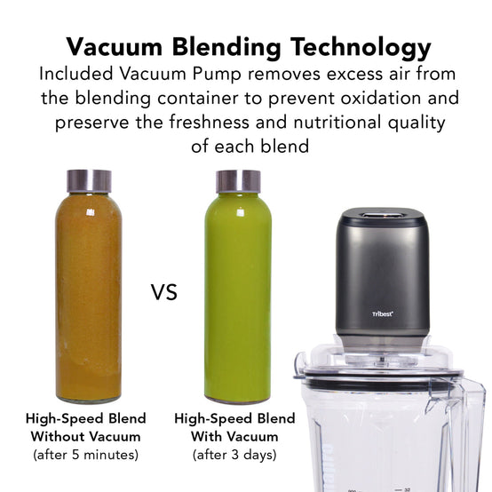 Dynapro Commercial Vacuum Blender DPS-1050A-B - Green Apples Comparison - Tribest
